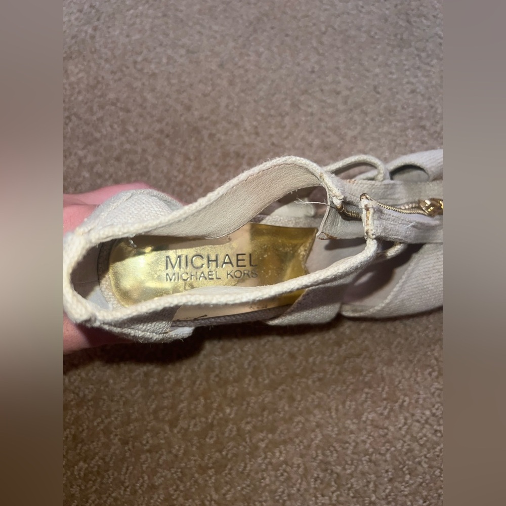 Michael by Michael Kors Damita Espadrille Wedge- Size 8 - Picture 8 of 8